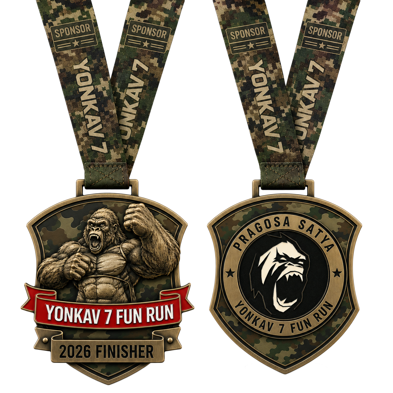 Medali Finisher Yonkav 7 Fun Run 2026